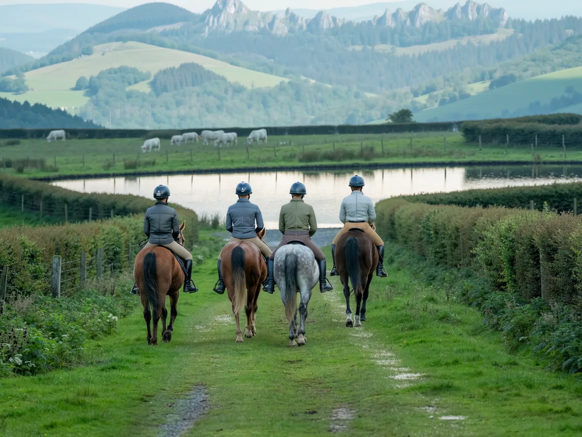 Balade à cheval en Isère, autour de Murinais