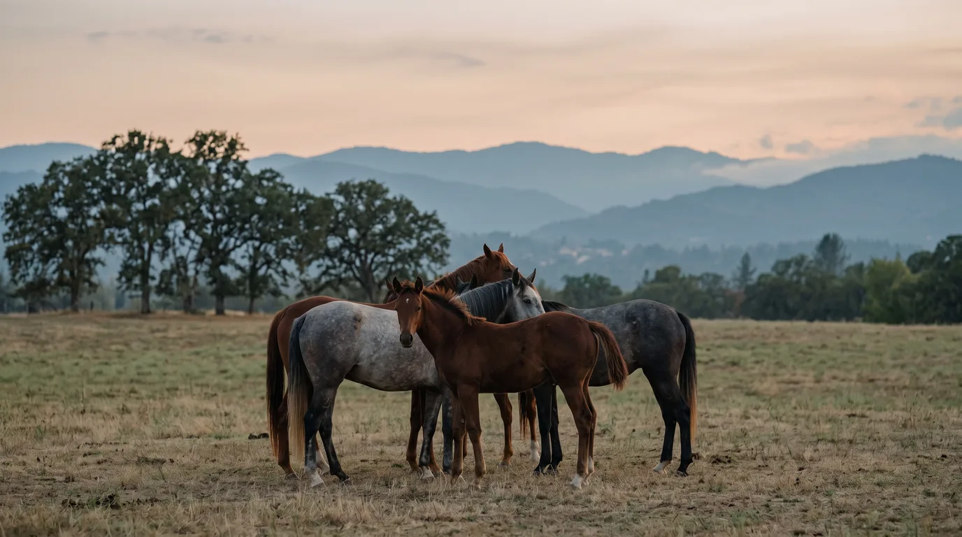 Chevaux en liberté, Les Écuries CPS, Isère